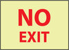 NMC GL199PB-NO EXIT, 10X14, PS VINYLGLOW (1 EACH)