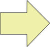 NMC GL20P-ARROW 3'' DIE CUT, PS GLOW (1 EACH)
