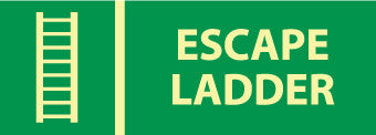 NMC GL313R-ESCAPE LADDER, 5X14, GLOW RIGID (1 EACH)