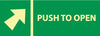 NMC GL317R-PUSH TO OPEN (WITH ARROW), 5X14, GLOW RIGID (1 EACH)