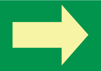 NMC GL321R-ARROW GRAPHIC, 7X10, GLOW RIGID (1 EACH)