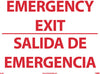 NMC GL400PB-EMERGENCY EXIT, BILINGUAL, 10X14, PS GLO VINYL (1 EACH)
