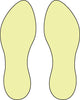NMC GL52-FOOTPRINTS, LEFT AND RIGHT, 10'', PS GLOW (PAK OF 2)