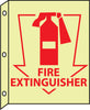 NMC GLTV12-FIRE, FIRE EXTINGUISHER, 10X8, PLASTIC FLANGEDGLOW (1 EACH)