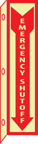 NMC GLTV40-FIRE, EMERGENCY SHUT OFF, 18X4, PLASTIC FLANGEDGLOW (1 EACH)