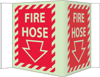 NMC GLV33-FIRE, VISI, FIRE HOSE, 5.75X8.75, ACRYLICGLOW (1 EACH)