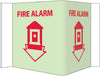NMC GLV3-FIRE, VISI, FIRE ALARM, 5.75X 8.75, ACRYLICGLOW (1 EACH)