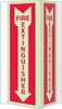 NMC GLV42-FIRE, VISI, FIRE EXTINGUISHER, 16X8.75, ACRYLICGLOW (1 EACH)