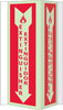 NMC GLV44-FIRE, VISI, FIRE EXTINGUISHER BILINGUAL, 16X8.75, ACRYLICGLOW (1 EACH)
