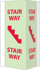 NMC GLV46-FIRE, VISI, STAIRWAY, 16X8.75, ACRYLICGLOW (1 EACH)