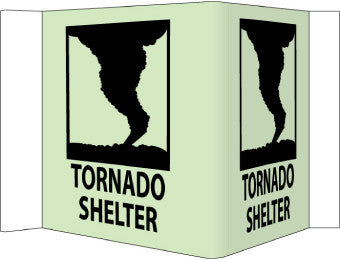 NMC GLV52-VISI, TORNADO SHELTER, 8X14.5,  ACRYLICGLOW (1 EACH)