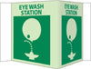 NMC GLV53-VISI, EYE WASH STATION, 5.75X8.75, ACRYLICGLOW (1 EACH)