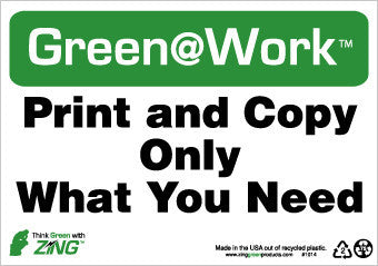 NMC GW1014-PRINT AND COPY ONLY WHAT YOU NEED, 7X10, RECYCLE PLASTIC (1 EACH)
