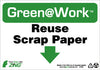 NMC GW1020-REUSE SCRAP PAPER, 7X10, RECYCLE PLASTIC (1 EACH)