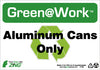 NMC GW1028-ALUMINUM CANS ONLY, 7X10, RECYCLE PLASTIC (1 EACH)