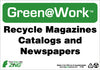 NMC GW1033-RECYCLE MAGAZINES CATALOGS AND NEWSPAPERS, 7X10, RECYCLE PLASTIC (1 EACH)