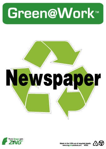 NMC GW2022-NEWSPAPER, 14x10, RECYCLE PLASTIC (1 EACH)
