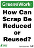 NMC GW2035-HOW CAN SCRAP BE REDUCED OR REUSED, 14x10, RECYCLE PLASTIC (1 EACH)
