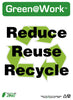 NMC GW2040-REDUCE REUSE RECYCLE, 14x10, RECYCLE PLASTIC (1 EACH)