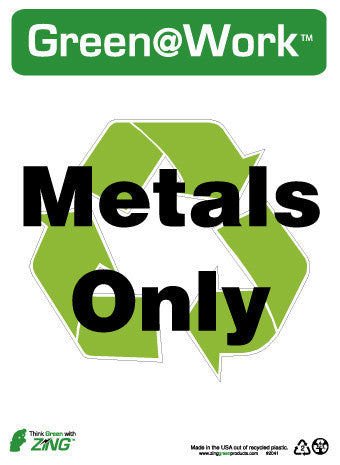 NMC GW2041-METALS ONLY, 14x10, RECYCLE PLASTIC (1 EACH)