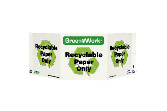 NMC GW3026-TRI-VIEW, RECYCLABLE PAPER ONLY, 7.5X20, RECYCLE PLASTIC (1 EACH)