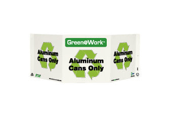NMC GW3028-TRI-VIEW, ALUMINUM CANS ONLY, 7.5X20, RECYCLE PLASTIC (1 EACH)