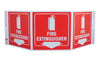 NMC GW3052-TRI-VIEW, FIRE EXTINGUISHER, 7.5X20,  RECYCLE PLASTIC (1 EACH)