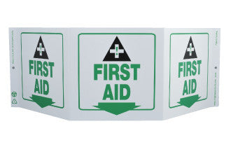 NMC GW3056-TRI-VIEW, FIRST AID, 7.5X20, RECYCLE PLASTIC (1 EACH)
