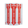 NMC GW4052-TRI-VIEW SLIM, FIRE EXTINGUISHER, 12X9, RECYCLE PLASTIC (1 EACH)