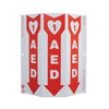 NMC GW4055-TRI-VIEW SLIM, GRAPHIC, AED, 12X9, RECYCLE PLASTIC (1 EACH)
