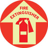 NMC GWFS10-FLOOR SIGN, GLOW WALK ON, FIRE EXTINGUISHER, 17'' DIA (1 EACH)