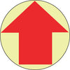NMC GWFS21-FLOOR SIGN, GLOW WALK ON, ARROW GRAPHIC, 17'' DIA (1 EACH)