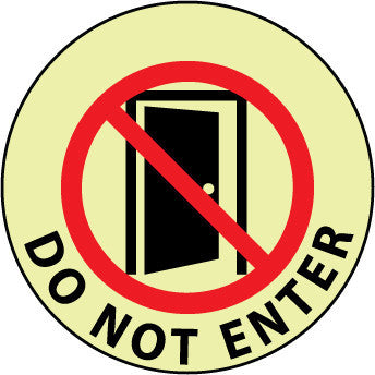 NMC GWFS24-FLOOR SIGN, WALK ON, DO NOT ENTER, 17 DIAGLOW (1 EACH)