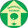 NMC GWFS5-FLOOR SIGN, GLOW WALK ON, EMERGENCY EYE WASH, 17'' DIA (1 EACH)