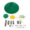Haws AX14  AXION Advantage Eye/Face Wash Station And Shower Upgrade Kit With AXION MSR Eye/Face Wash And Green ABS Plastic Showerhead, Stainless Steel Connecting Hardware, Gauge And Tape Measure (1/EA)