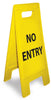 NMC HDFS205-FLOOR SIGN, HEAVY DUTY, NO ENTRY, ENGLISH ONLY, 24 5/8 X 10 3/4 (1 EACH)