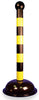 NMC HDS41BY-WARNING POST, BLK/YEL, 41IN, CASE OF 4 (4 PER CASE)