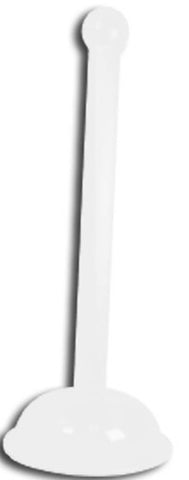 NMC HDS41W-WARNING POST, WHITE, 41'', CASE OF 4 (4 PER CASE)