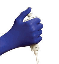 High Five N193 Large Cobalt Blue 9 1/2" Cobalt 4 mil Latex-Free Nitrile Ambidextrous Non-Sterile Exam Grade Powder-Free Disposable Gloves With Textured Finish And Beaded Cuff (100 Gloves Per Box)  (1/BX)