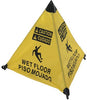 NMC HFS12-HANDY CONE FLOOR SIGN, WET FLOOR, BILINGUAL, 18 INCH (1 EACH)