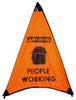 NMC HFS13-HANDY CONE FLOOR SIGN, PEOPLE WORKING, 31 INCH (1 EACH)