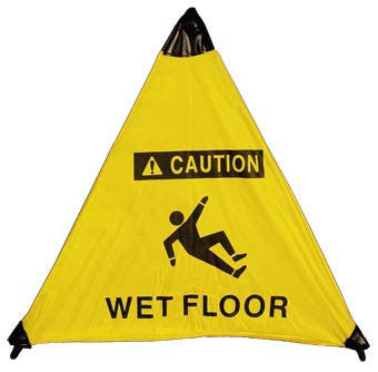 NMC HFS6-HANDY CONE FLOOR SIGN, CAUTION WET FLOOR, 18'' (1 EACH)
