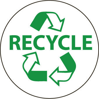 NMC HH102-RECYCLE ( GRAPHIC), 2DIA, PS VINYL (PAK OF 25)