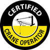 NMC HH105-CERTIFIED CRANE OPERATOR, GRPAHIC, 2''DIA. PS VINYL (PAK OF 25)