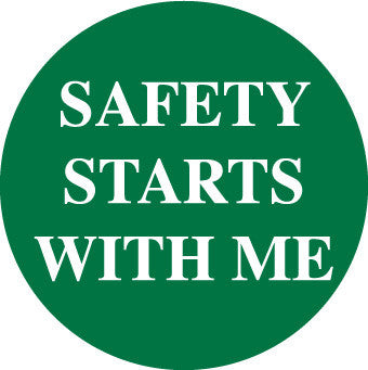 NMC HH106-SAFETY STARTS WITH ME, 2''DIA, PS VINYL (PAK OF 25)