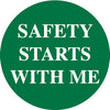 NMC HH106-SAFETY STARTS WITH ME, 2''DIA, PS VINYL (PAK OF 25)