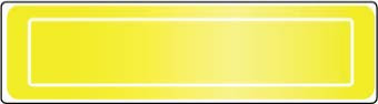 NMC HH200-REFLECTIVE LIME/YELLOW STICKER, 1X4, PS VINYL, 16/STRIP (1 EACH)