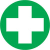NMC HH30-HARD HAD EMBLEM, WHITE CROSS SYMBOL, 2'' DIA, PS VINYL (PAK OF 25)