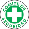 NMC HH37-HARD HAD EMBLEM, COMITEDE SERGURIDAD, 2'' DIA, PS VINYL (PAK OF 25)