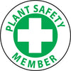 NMC HH50-HARD HAD EMBLEM, PLANT SAFETY MEMBER, 2'' DIA, PS VINYL (PAK OF 25)